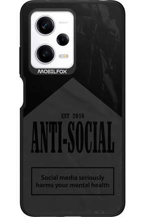 ANTI-SOCIAL (BLVCK) 2.0 - Xiaomi Redmi Note 12 Pro 5G