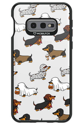 Scary Dachshund (Transparent) - Samsung Galaxy S10e