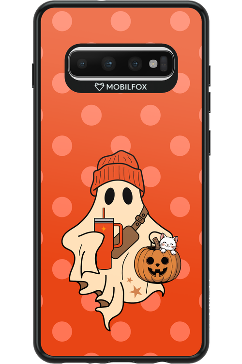 Ghost Girl (Orange) - Samsung Galaxy S10+