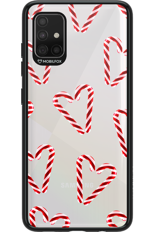 Candy Cane Hearts - Samsung Galaxy A51