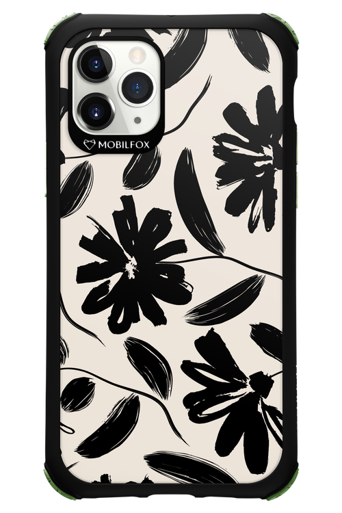 Monochrome Flowerss 2.0 - Apple iPhone 11 Pro