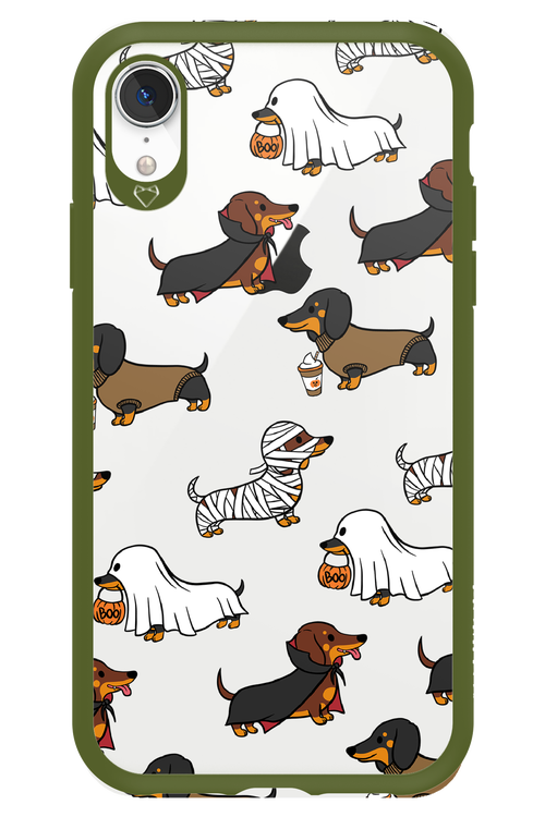 Scary Dachshund (Transparent) - Apple iPhone XR