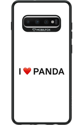 Panda Love White - Samsung Galaxy S10+