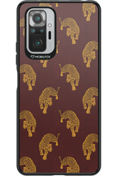 Burgundy Leopard Pattern - Xiaomi Redmi Note 10S