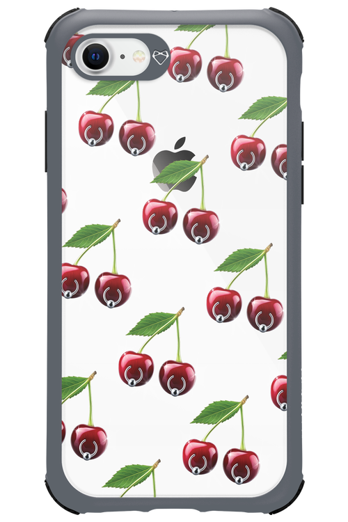 Spicy Cherries Transparent - Apple iPhone 8