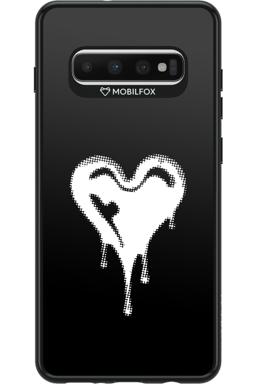 Heart Black - Samsung Galaxy S10+