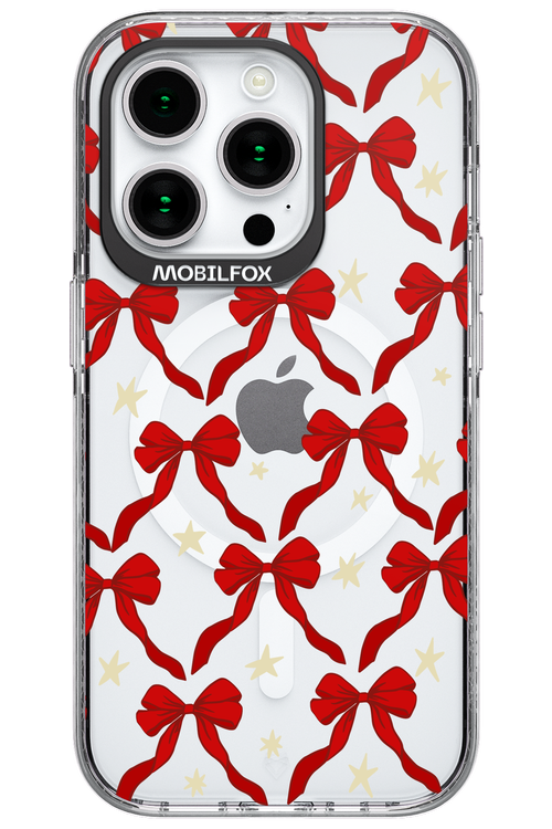 Bow & Stars (Transparent) - Apple iPhone 15 Pro
