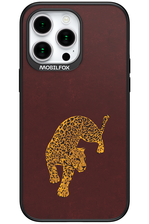 Burgundy Leopard - Apple iPhone 15 Pro Max
