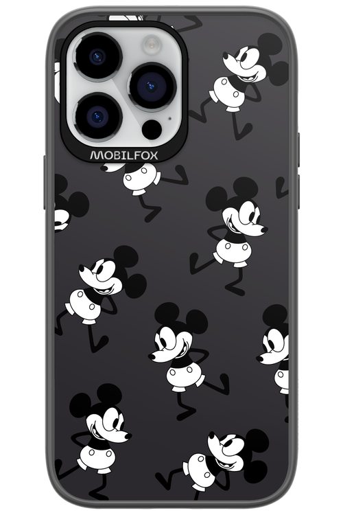 Iconic Mouse (antracite pattern) - Apple iPhone 14 Pro Max