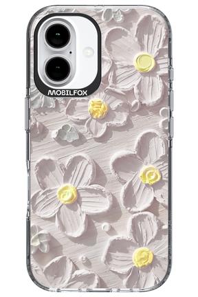 White Flowers - Apple iPhone 16