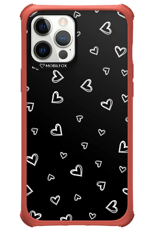 Monochrome Hearts 2.0 - Apple iPhone 12 Pro Max
