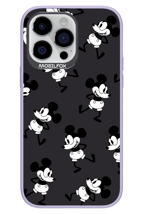 Iconic Mouse (antracite pattern) - Apple iPhone 14 Pro Max