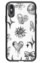 Silver Zone Transparent - Apple iPhone XS