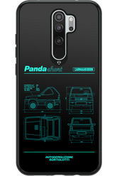 Panda Car Blue - Xiaomi Redmi Note 8 Pro