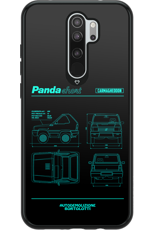 Panda Car Blue - Xiaomi Redmi Note 8 Pro