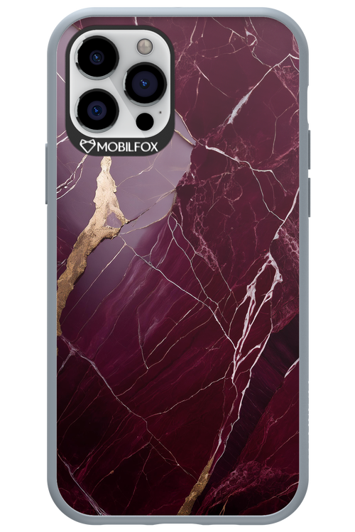 Burgundy Marble - Apple iPhone 12 Pro