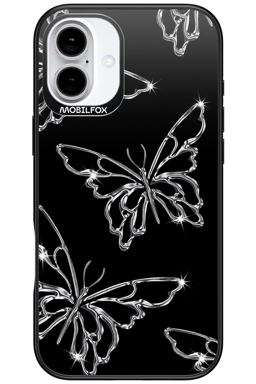 Silver Butterfly 2.0 - Apple iPhone 16 Plus