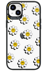 Smiley Flowers Transparent - Apple iPhone 14 Plus