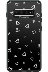 Monochrome Hearts 2.0 - Samsung Galaxy S10+