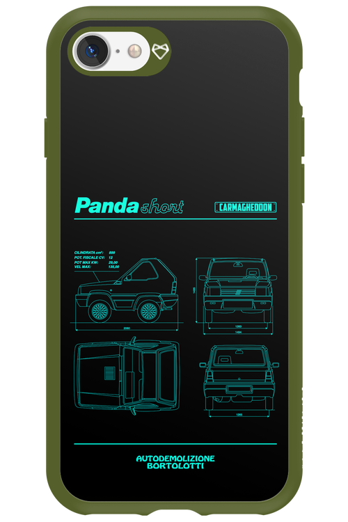 Panda Car Blue - Apple iPhone 7