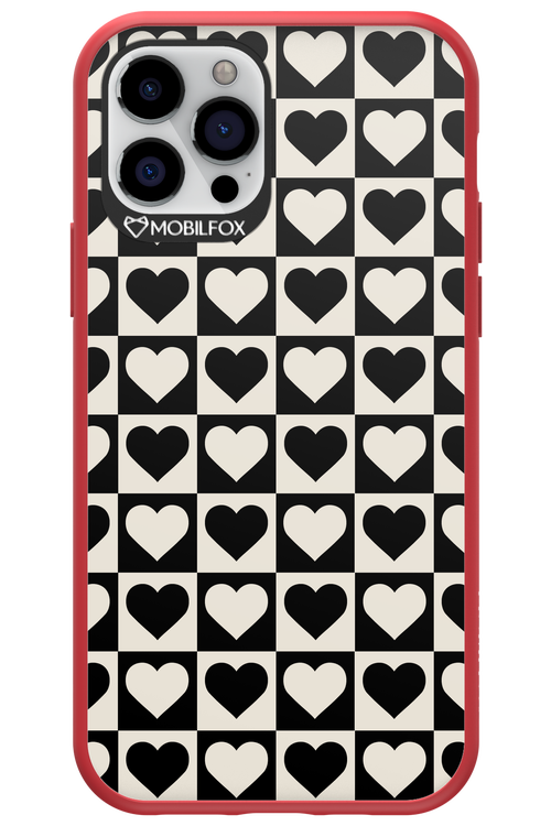 Checkered Heart - Apple iPhone 12 Pro