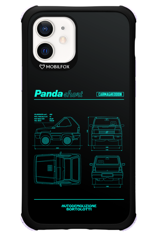 Panda Car Blue - Apple iPhone 12