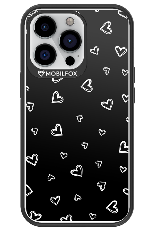 Monochrome Hearts 2.0 - Apple iPhone 13 Pro