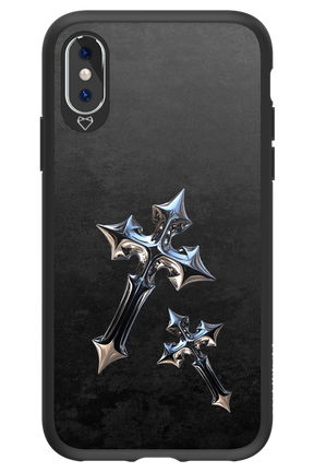 Chrome Crosses - Apple iPhone X