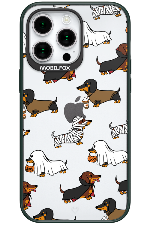 Scary Dachshund (Transparent) - Apple iPhone 15 Pro Max
