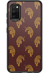 Burgundy Leopard Pattern - Samsung Galaxy A41