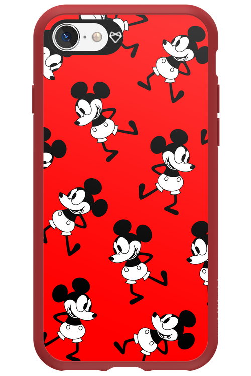 Iconic Mouse (red pattern) - Apple iPhone SE 2022