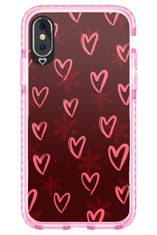 Christmas Hearts - Apple iPhone X
