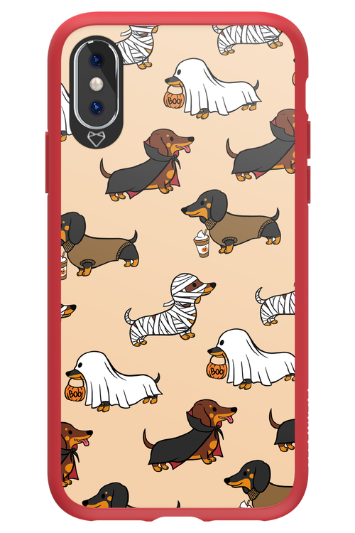 Scary Dachshund - Apple iPhone X