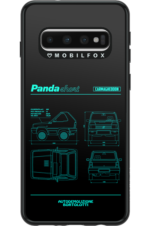 Panda Car Blue - Samsung Galaxy S10