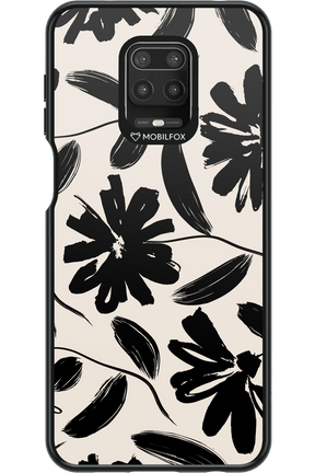 Monochrome Flowerss - Xiaomi Redmi Note 9 Pro