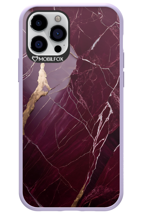 Burgundy Marble - Apple iPhone 12 Pro