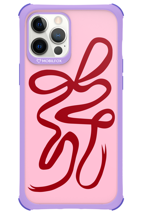 Burgundy Bow - Apple iPhone 12 Pro Max
