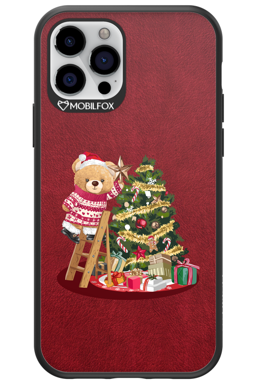 Christmas Bear (Burgundy) - Apple iPhone 12 Pro
