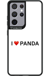 Panda Love White - Samsung Galaxy S21 Ultra