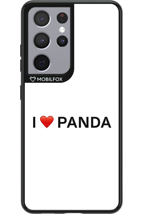 Panda Love White - Samsung Galaxy S21 Ultra