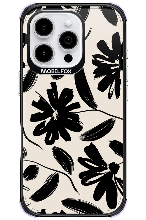Monochrome Flowerss 2.0 - Apple iPhone 16 Pro