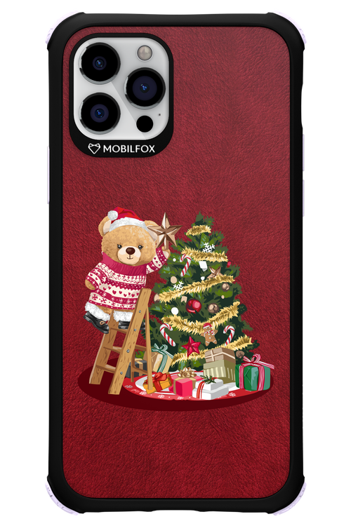 Christmas Bear (Burgundy) - Apple iPhone 12 Pro