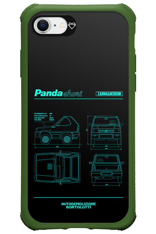 Panda Car Blue - Apple iPhone 8