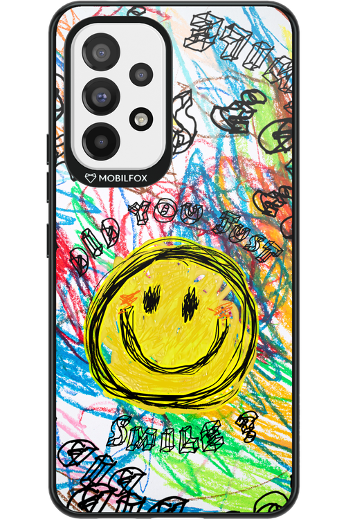 Crayon Smiley Colorful - Samsung Galaxy A53