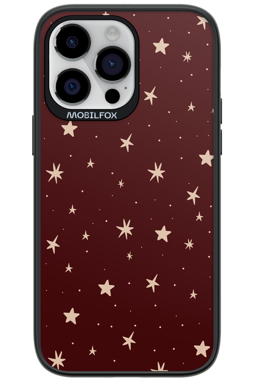 Burgundy Stars - Apple iPhone 14 Pro Max
