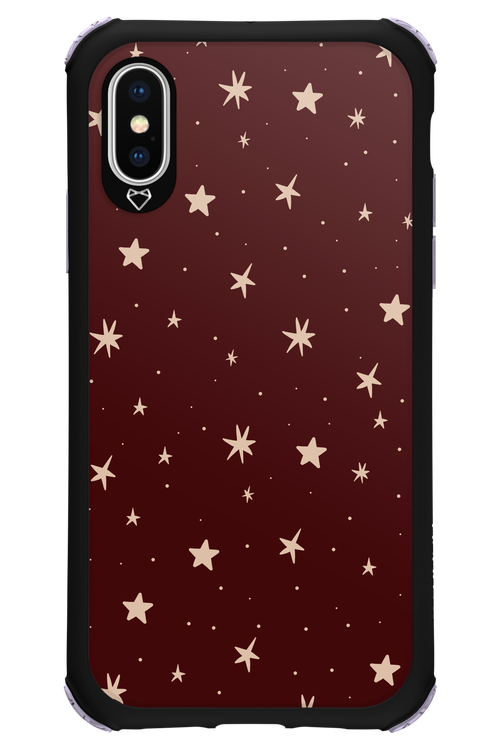 Burgundy Stars - Apple iPhone X