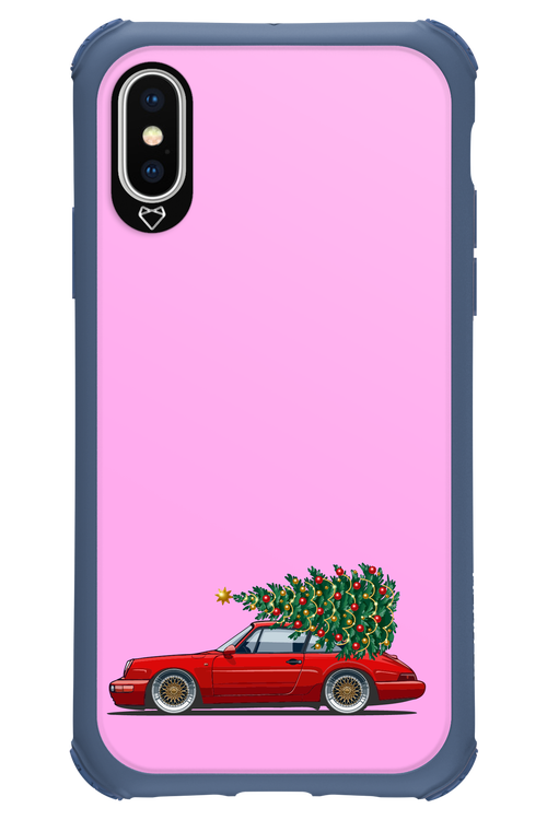 XMAS Car Pink - Apple iPhone XS