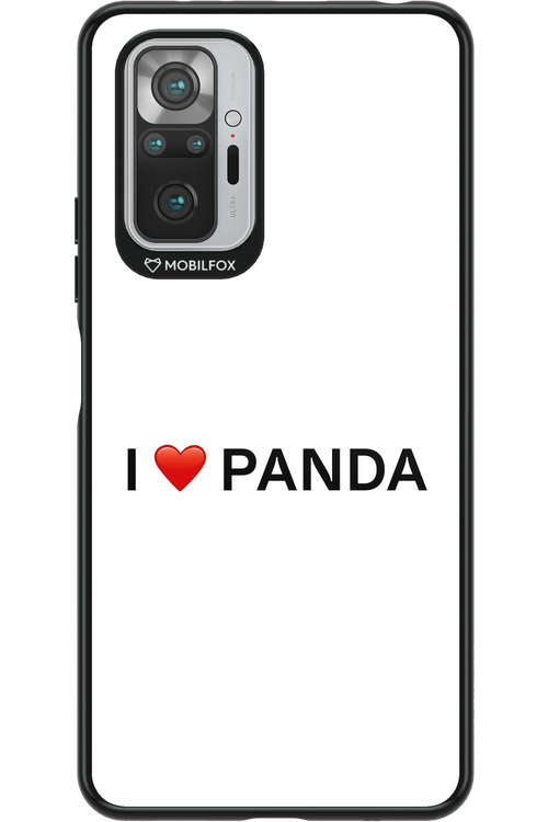 Panda Love White - Xiaomi Redmi Note 10S