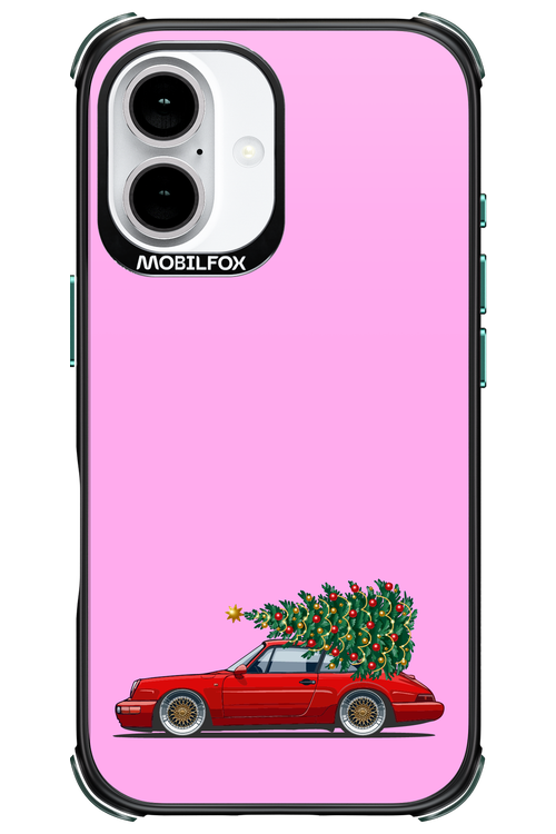 XMAS Car Pink - Apple iPhone 16