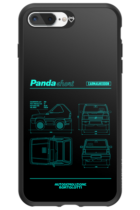 Panda Car Blue - Apple iPhone 8 Plus